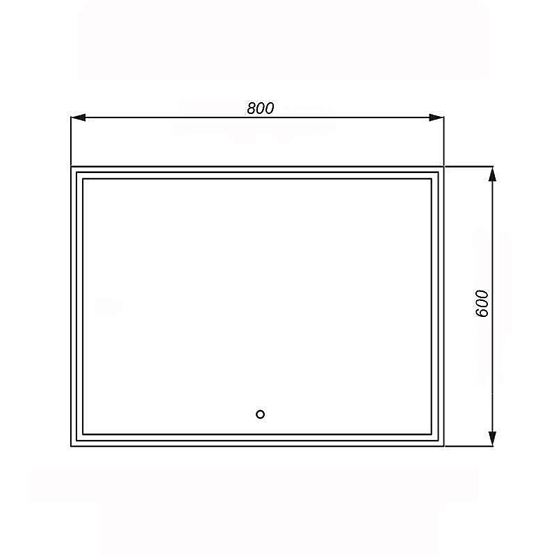 Зеркало Azario Classico Quadrato CS00078950 зеркальное в ванную от интернет-магазине сантехники Sanbest