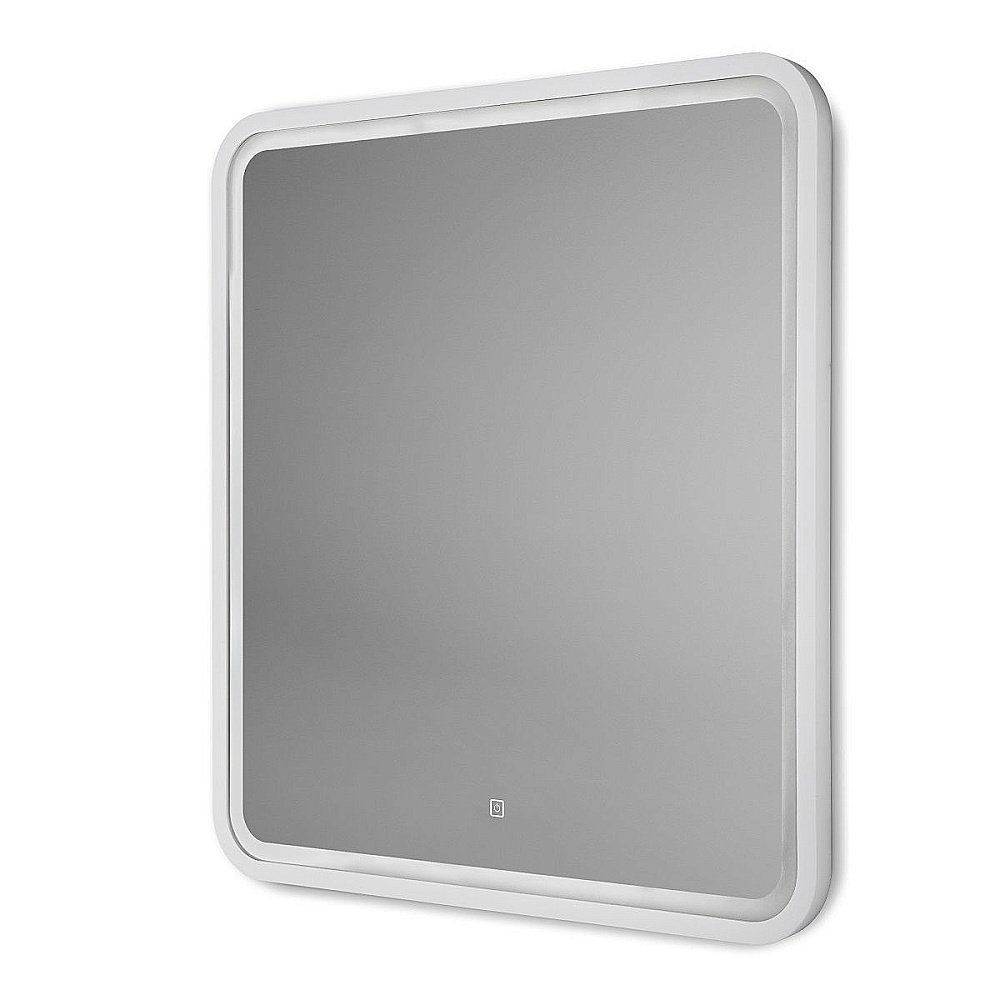 Зеркало Art&Max GENOVA AM-Gen-800-800-DS-F-White в ванную от интернет-магазине сантехники Sanbest
