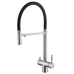 Смеситель для кухни Abber Wasser Kreis AF81141SP сатин купить в интернет-магазине сантехники Sanbest