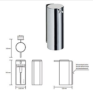 Диспенсер Bemeta Easy 163109221 нержавеющая сталь купить в интернет-магазине сантехники Sanbest