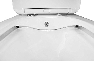 Унитаз моноблок с функцией биде Azario Lodi AZ-8617B белый, безободковый, с крышкой микролифт купить в интернет-магазине Sanbest