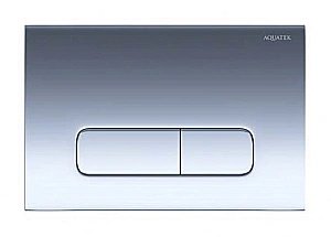 Унитаз с инсталляцией Aquatek Вега SET AQUATEK ВЕГА-1905-016 с кнопкой хром глянцевый, с крышкой микролифт, безободковый купить в интернет-магазине Sanbest