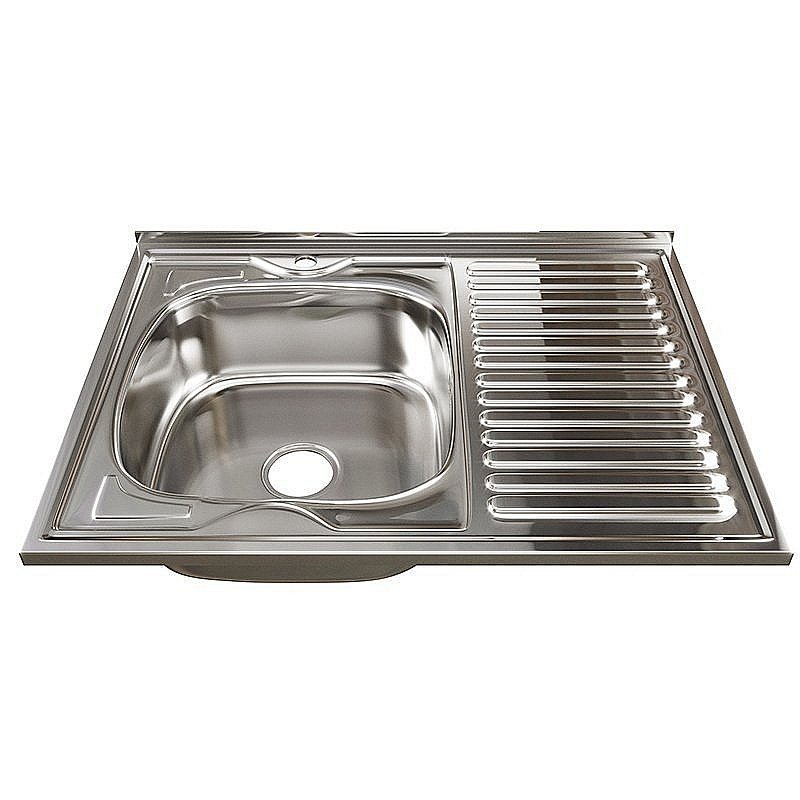 Мойка кухонная MIXLINE ML 528180 хром купить в интернет-магазине сантехники Sanbest