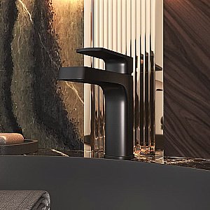 Смеситель для раковины Elghansa Heffen 1652520-Black черный купить в интернет-магазине сантехники Sanbest