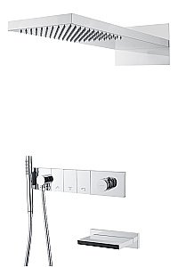 Душевая система Boheme ZODIAC 132-2-CR хром купить в интернет-магазине сантехники Sanbest