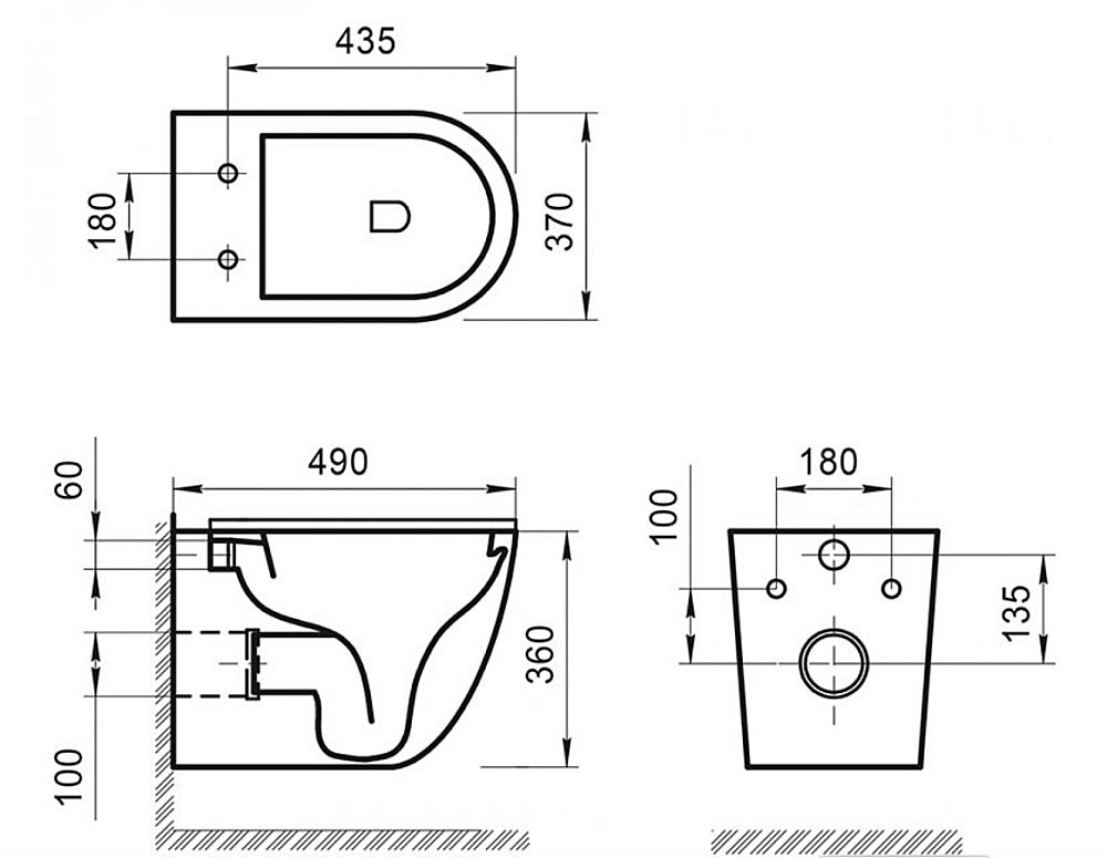 Унитаз подвесной BelBagno SFERA-R BB046CHR безободковый купить в интернет-магазине Sanbest