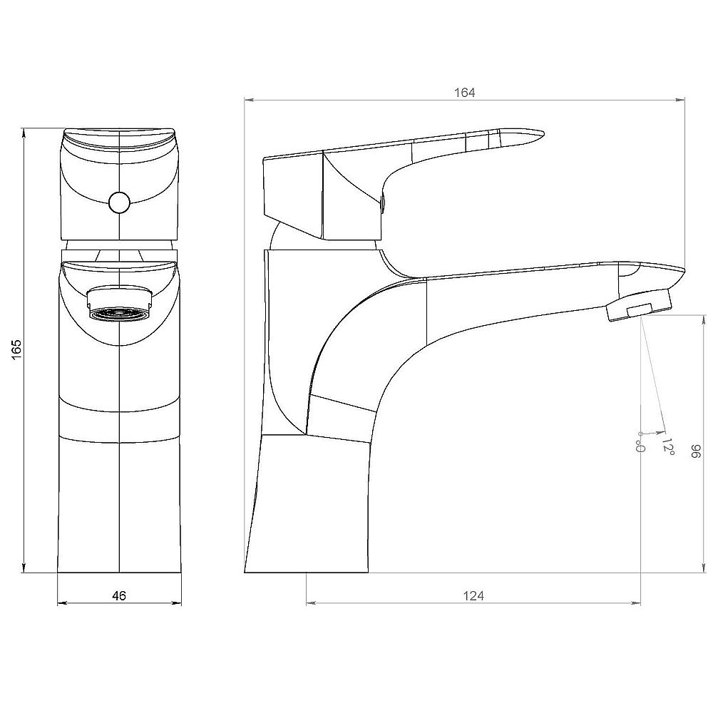 Смеситель для раковины RedBlu by Damixa Palace Grand 460210000 купить в интернет-магазине сантехники Sanbest
