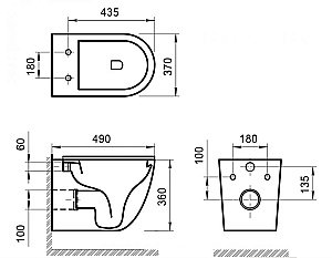 Унитаз подвесной BelBagno SFERA-R BB046CHR безободковый купить в интернет-магазине Sanbest