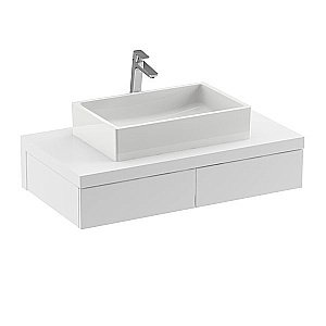 Тумба с раковиной Ravak FORMY X000001030 100 белая для ванной в интернет-магазине Sanbest