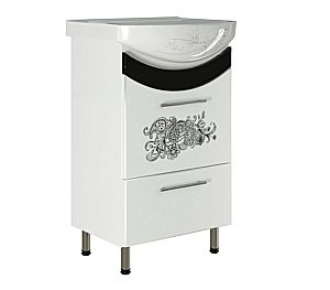 Тумба с раковиной MIXLINE РАДУГА 50 цветы для ванной в интернет-магазине Sanbest