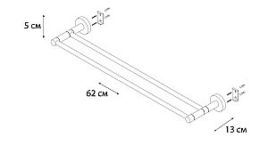 Полотенцедержатель FIXSEN MODERN FX-51502 купить в интернет-магазине сантехники Sanbest