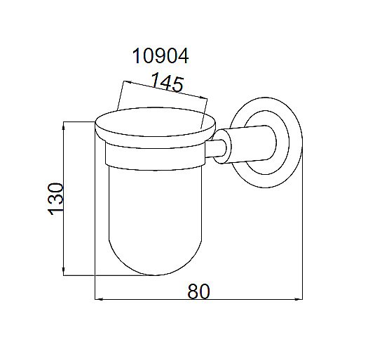 Стакан для зубных щеток Boheme Murano 10904-W-G купить в интернет-магазине сантехники Sanbest