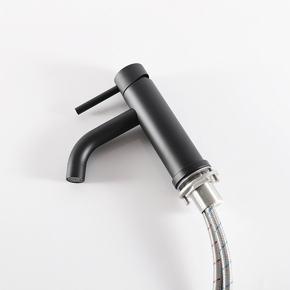 Смеситель для раковины Gid Inga SS096-BM-K черный матовый купить в интернет-магазине сантехники Sanbest