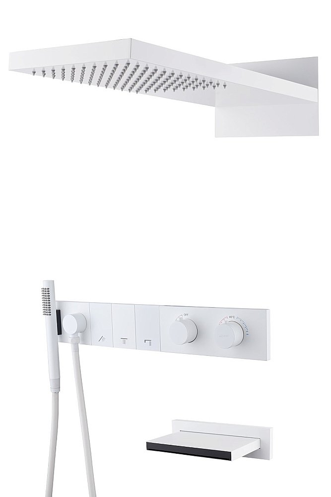 Душевая система Boheme Zodiac 133-2-MW белая матовая купить в интернет-магазине сантехники Sanbest