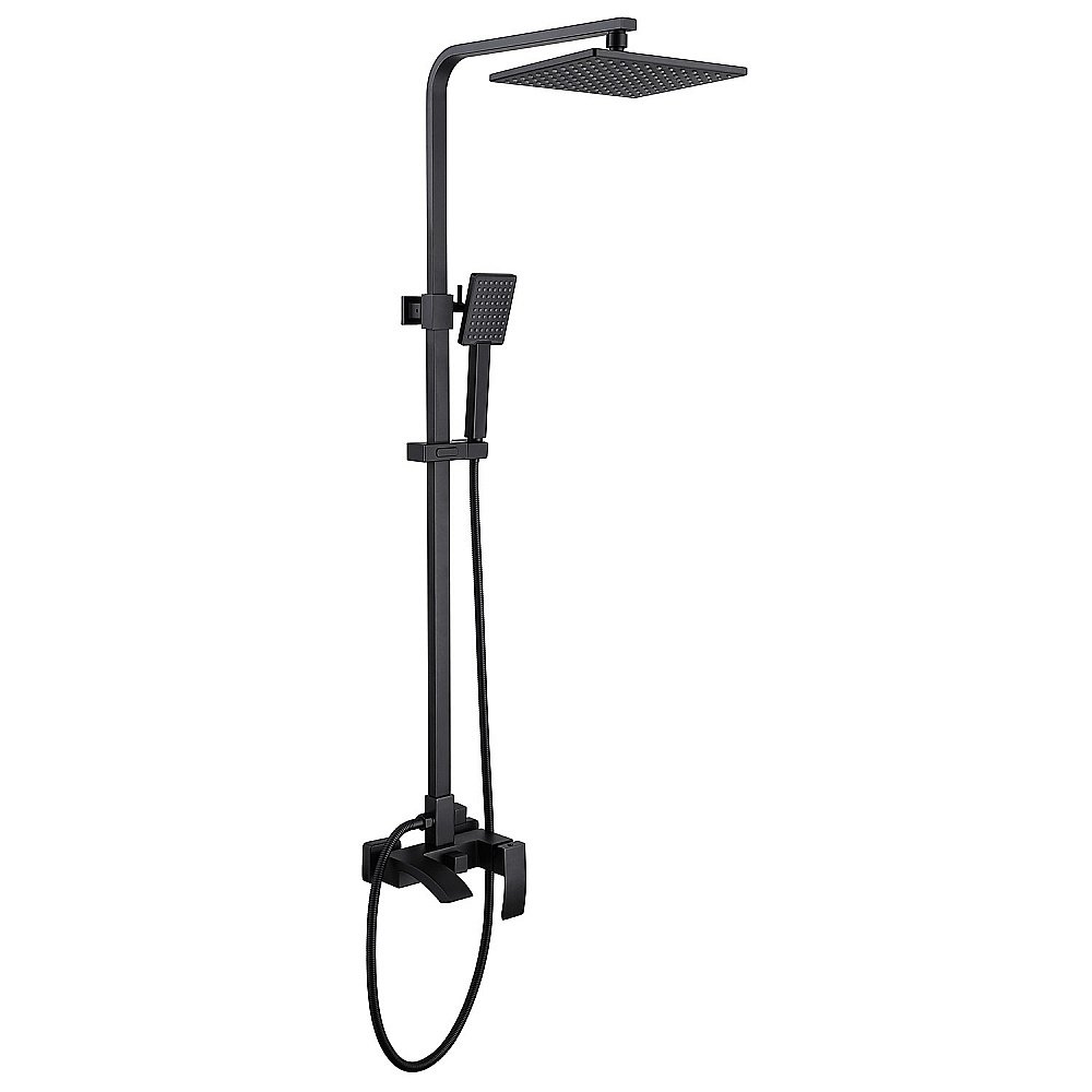 Душевая система ABBER Wasserfall AF8616B черная матовая купить в интернет-магазине сантехники Sanbest