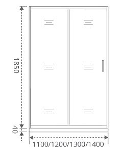 Душевая дверь Good door LATTE WTW 140 прозрачная купить в интернет-магазине Sanbest