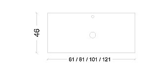Столешница Armadi Art Vallessi 840-100-A 100 антрацит для ванной в интернет-магазине сантехники Sanbest