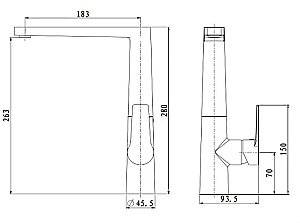 Смеситель для кухни Bien Lado купить в интернет-магазине сантехники Sanbest