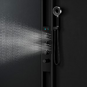 Душевая панель Black&White Gravity W075MB черный матовый купить в интернет-магазине сантехники Sanbest