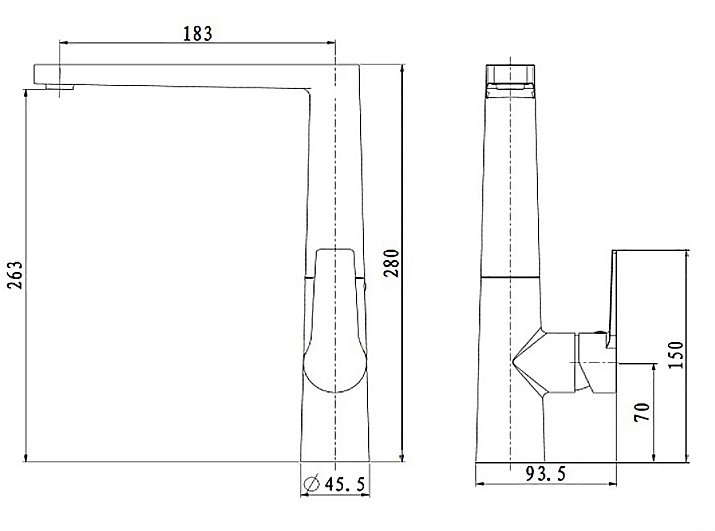 Смеситель для кухни Bien Lado купить в интернет-магазине сантехники Sanbest