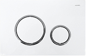 Кнопка для инсталляции Azario AZ-8200-0045 белая купить в интернет-магазине сантехники Sanbest