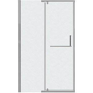 Душевая дверь Grossman Pragma 100 100.K33.03.100.10.02 стекло шиншилла/профиль хром купить в интернет-магазине Sanbest