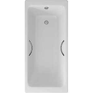 Ванна чугунная Delice Parallel Comfort DLR220506R 180x80 белая с ручками купить в интернет-магазине Sanbest