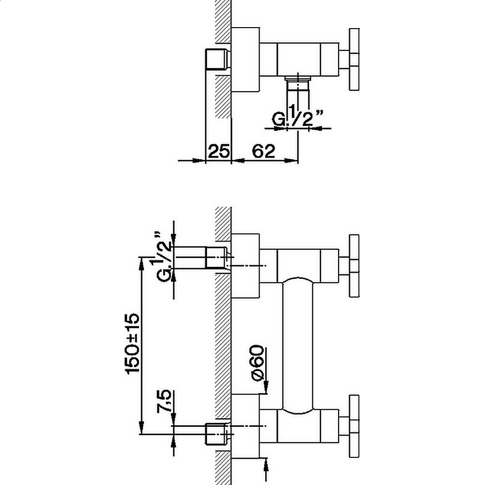 Смеситель для душа Cisal Barcelona Quad BQ00044121 купить в интернет-магазине сантехники Sanbest