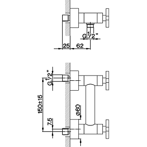 Смеситель для душа Cisal Barcelona Quad BQ00044121 купить в интернет-магазине сантехники Sanbest