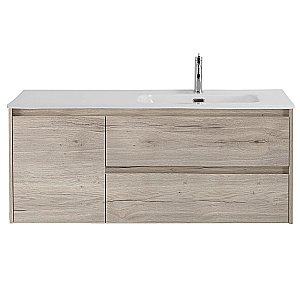 Тумба с раковиной BelBagno KRAFT 2C-1A 120 белый дуб галифакс для ванной в интернет-магазине Sanbest