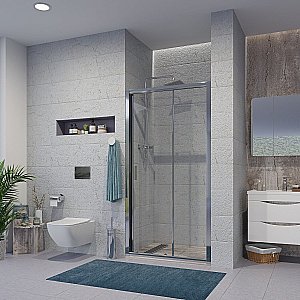 Душевая дверь Niagara Nova NG-62-12A 120 хром купить в интернет-магазине Sanbest