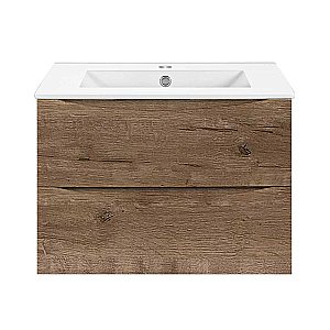 Тумба с раковиной Vincea Mia Slim 600 V.Oak для ванной в интернет-магазине Sanbest