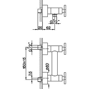 Смеситель для душа Cisal Barcelona Quad BQ00044121 купить в интернет-магазине сантехники Sanbest