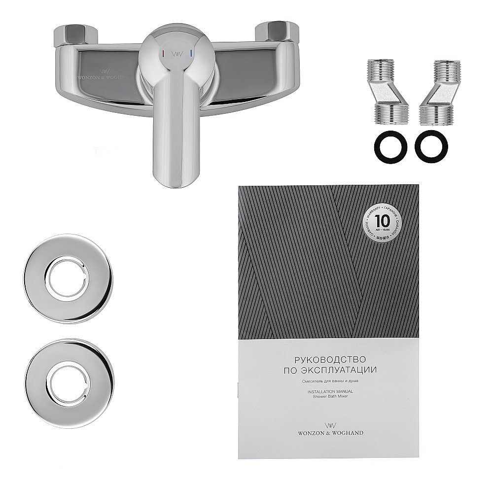 Смеситель для душа WONZON & WOGHAND BAROQUE, Хром (WW-194101-CR) купить в интернет-магазине сантехники Sanbest