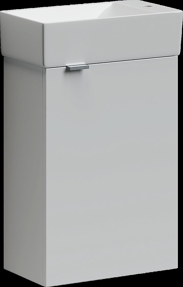 Тумба с раковиной Sancos Mini  MN35W белый глянец для ванной в интернет-магазине Sanbest