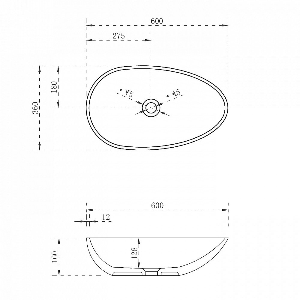 Раковина накладная Abber KRISTALL AT2811Amber желтая прозрачная купить в интернет-магазине Sanbest