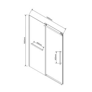 Душевая дверь Vincea Como Soft VDS-1CS140CLB 140 профиль черный/стекло прозрачное купить в интернет-магазине Sanbest