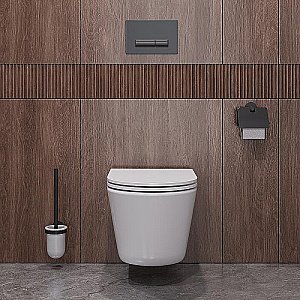 Унитаз подвесной Cezares Liner-Tor CZR-3808-53-TH-TOR/SC белый, безободковый, с крышкой микролифт, слив торнадо купить в интернет-магазине Sanbest