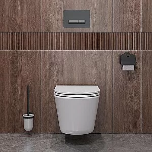 Унитаз подвесной Cezares Liner-Tor CZR-3808-53-TH-TOR/SC белый, безободковый, с крышкой микролифт, слив торнадо купить в интернет-магазине Sanbest