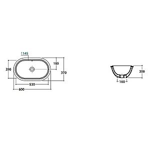 Раковина встраиваемая Globo Forty3 60 SC043.BI*0 белая купить в интернет-магазине Sanbest