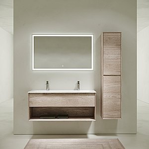 Тумба с раковиной Sancos Marmi 1.0 MR1.0120EG дуб галифакс натуральный для ванной в интернет-магазине Sanbest