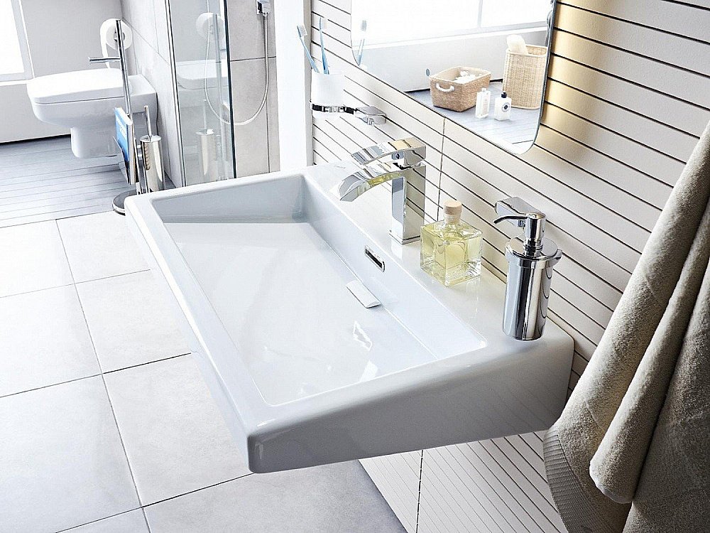 Раковина Creavit Epic 80,5 EP080-0000 белая купить в интернет-магазине Sanbest