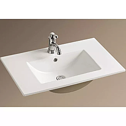 Раковина Azario LEON 81 AZ-7506-80А белая купить в интернет-магазине Sanbest