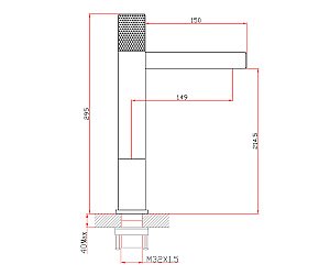 Смеситель для раковины Bronze de Luxe Avantgarde 2030GB бронза купить в интернет-магазине сантехники Sanbest