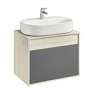 Тумба с раковиной Акватон Лофт Урбан 65 графит\орегон для ванной в интернет-магазине Sanbest