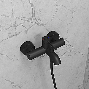 Смеситель для ванны VitrA Minimax Round A4354836EXP матовый черный купить в интернет-магазине сантехники Sanbest