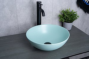 Раковина накладная Gid 9081tifm тиффани матовый купить в интернет-магазине Sanbest