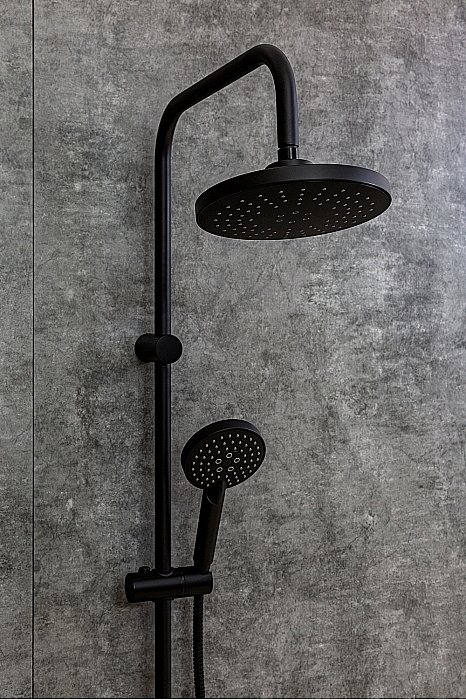 Душевая система Orange O-Shower OW02b черный матовый купить в интернет-магазине сантехники Sanbest