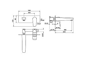Смеситель для раковины Aquatek Бетта AQ1113CR хром купить в интернет-магазине сантехники Sanbest