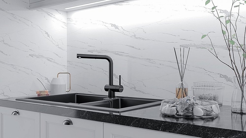 Смеситель для кухни Paulmark Dosse Do214418-AN антрацит купить в интернет-магазине сантехники Sanbest